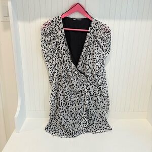 Zara Animal Print Patterned Mini Dress
